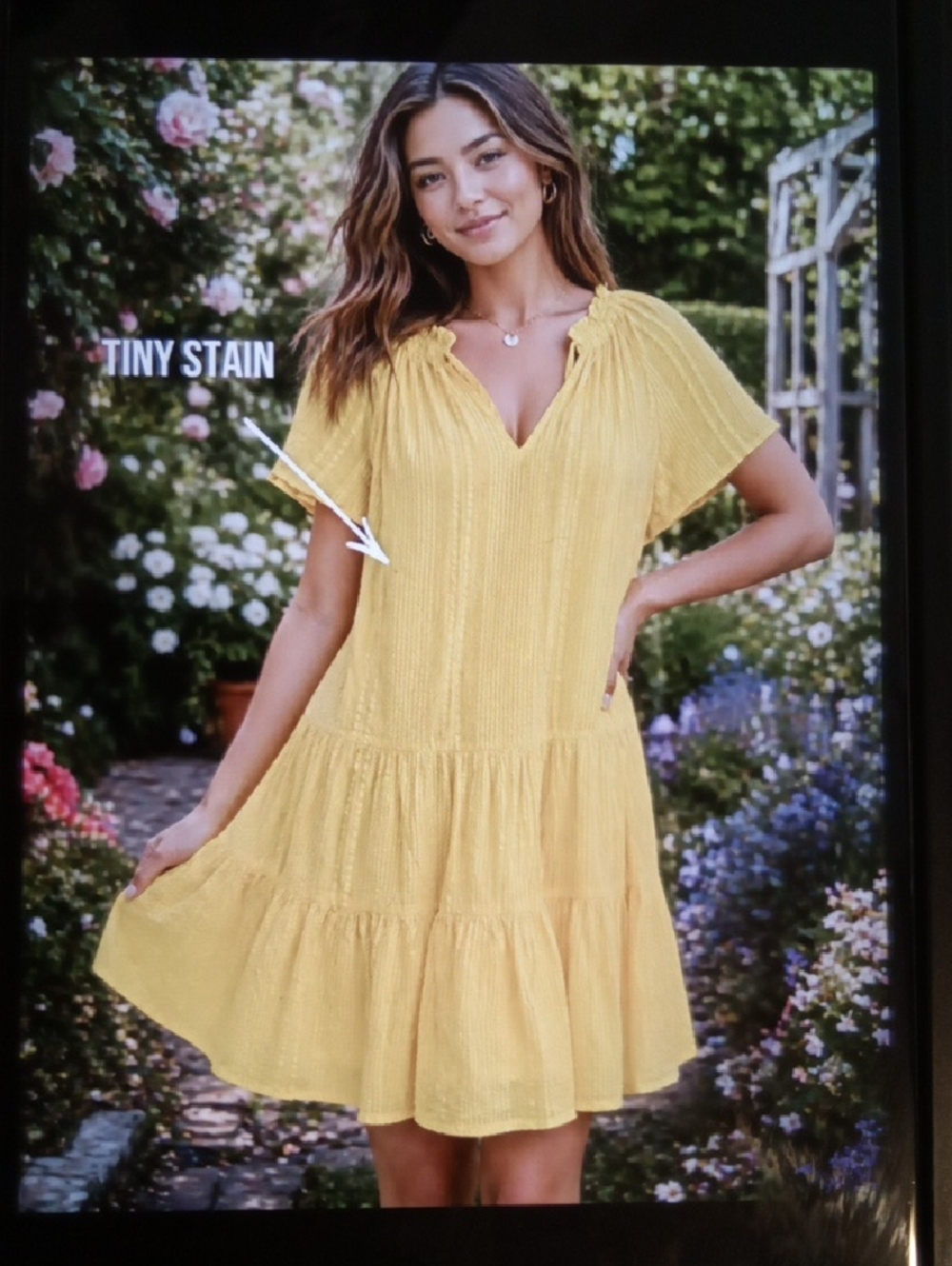 J.Crew Textured Cotton Dobby  Peasant Babydoll Tiered Summer Womens Xs